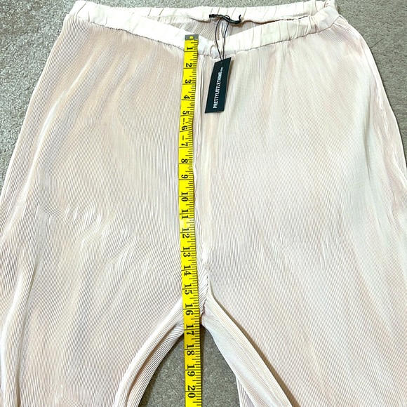 NWT Maternity High Rise Adjustable Waist Cream Crepes Trousers Size 8 - Picture 6 of 9